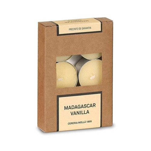 MADAGASCAR VANILLA 6 TEA LIGHTS PACK DE 4.5 HORAS