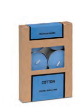 Comprar COTTON  6 TEA LIGHTS  4,5h DURACION CERERIA MOLLA 1899