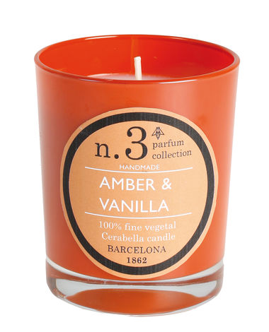 Comprar AMBER & VAINILLA N&ordm; 3 100% FINE VEGETAL CANDLE CERABELLA 1862