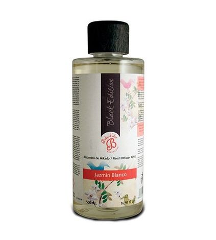 Comprar JAZM&Iacute;N BLANCO 500ml BLACK EDITION RECARGA MIKADO BOLES D'OLOR