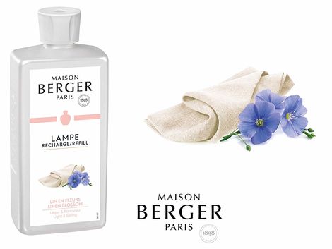 Comprar LIN EN FLEURS 1 Litro LAMPE RECHARGE BERGER MAISON PARIS 1898