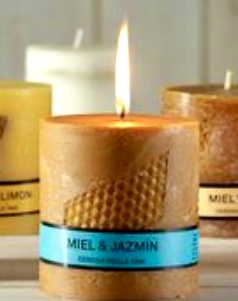 Comprar MIEL & JAZMIN 8x9 VELA NATURAL ARTESANA CERERIA MOLLA 1899