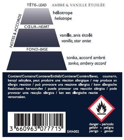 Comprar AMBRE & VANILLE &Eacute;TOIL&Eacute;E 250ml RECHARGE ESTEBAN PARIS