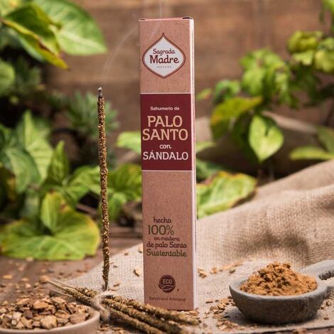 Comprar PALO SANTO & SANDALO 8 STICKS SAGRADA MADRE 