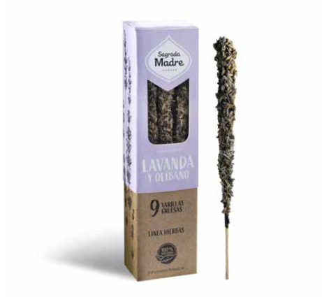 Comprar LAVANDA Y OLIBANO 9 STICKS SAGRADA MADRE 