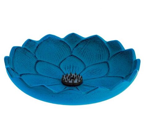 AZUL FLOR DE LOTO INCENSARIO