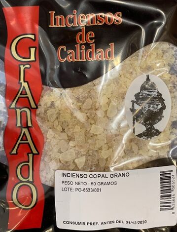 Comprar COPAL INCIENSO GRANO 50GRS GRANADO