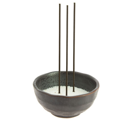 Comprar KUROI INCENSARIO CERAMICO & MARMOLINA 9.4X4.5cm MADE in JAPAN TIERRA ZEN