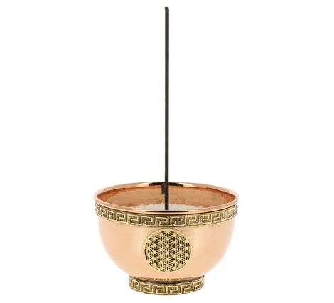 Comprar FLOR DE LA VIDA INCENSARIO CUENCO & MARMOLINA. 7.9x4.9cm MADE in INDIA TIERRA ZEN