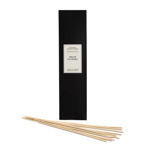 WHITE FLOWERS 20 NATURAL STICKS INCENSE