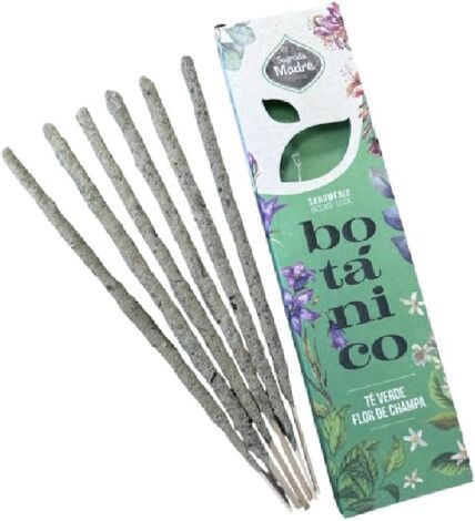 Comprar GREEN TEA & CHAMPA FLOWER 6 STICKS INCIENSO  SAGRADA MADRE 