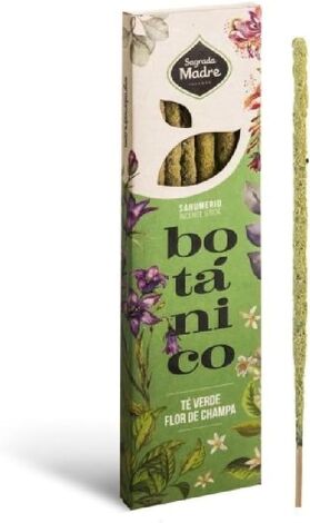 Comprar GREEN TEA & CHAMPA FLOWER 6 STICKS INCIENSO  SAGRADA MADRE 