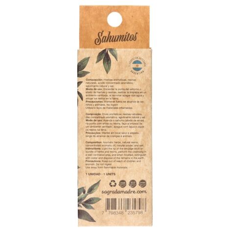Comprar PALO SANTO SAHUMITO LIMPIEZA ESPIRITUAL SAGRADA MADRE 
