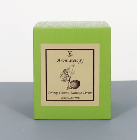 Comprar NARANJA CLAVO 200gr AROMATOLOGY. VELA VEGETAL 100% VILA HERMANOS