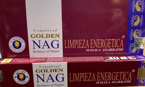 LIMPIEZA ENERGETICA NAG GOLDEN 15gr STICK