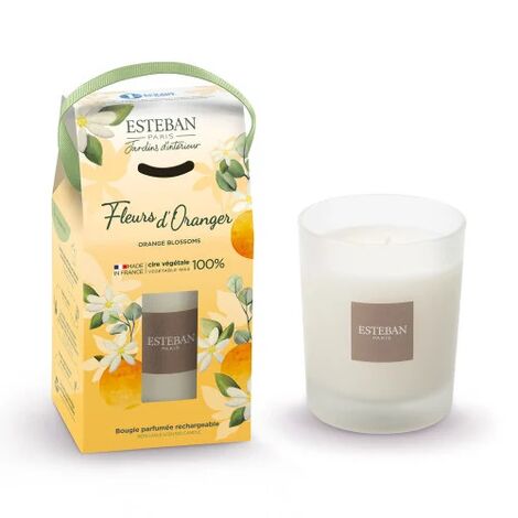 FLEURS D ORANGER 180gr 100% CIRE VEGETALE. 35/40h