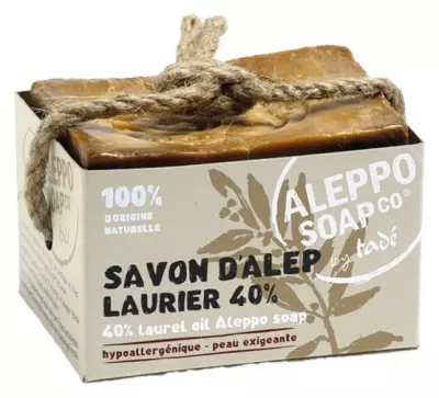 SAVON D' ALEP LAURIER 40% LAUREL OIL 190gr 100% ORIGEN NETURAL