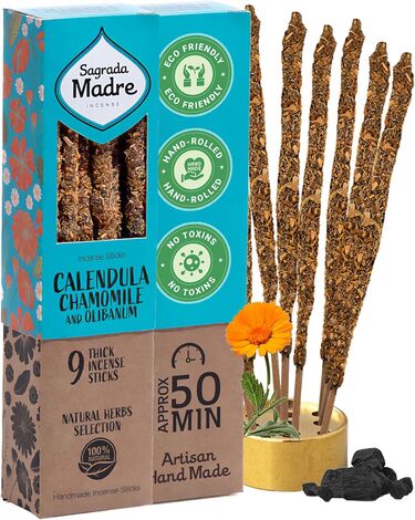 CALENDULA MANZANILLA 9 STICKS INCIENSO 